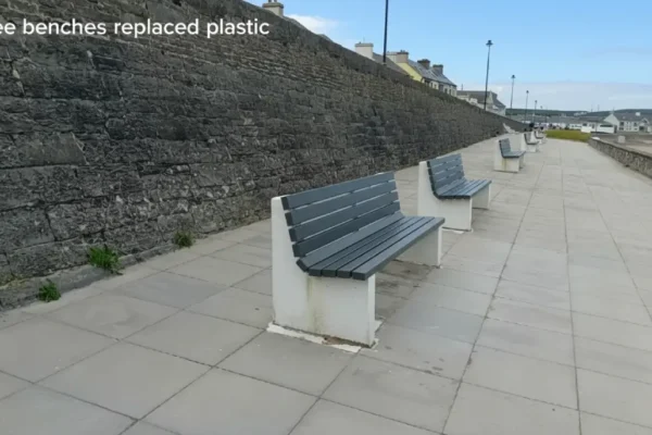 kilkee benches replaced plastic